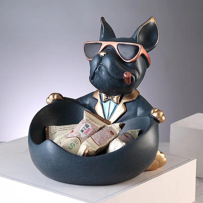 

Cool Dog Decoration Crafts Figurine Statue Storage Box Home Decor Crafts Art Sculpture Figurines Home Decor Gift Decorative