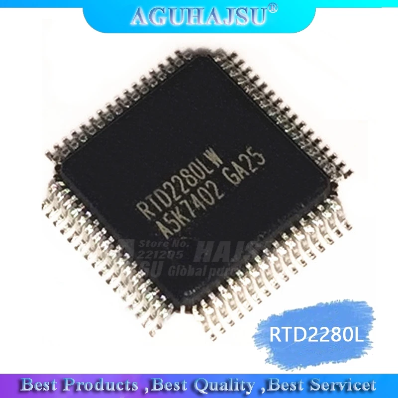 1 шт. RTD2280LW RTD2280CLW RTD2280L QFP64 интегральная схема|integrated circuit|circuit integre |