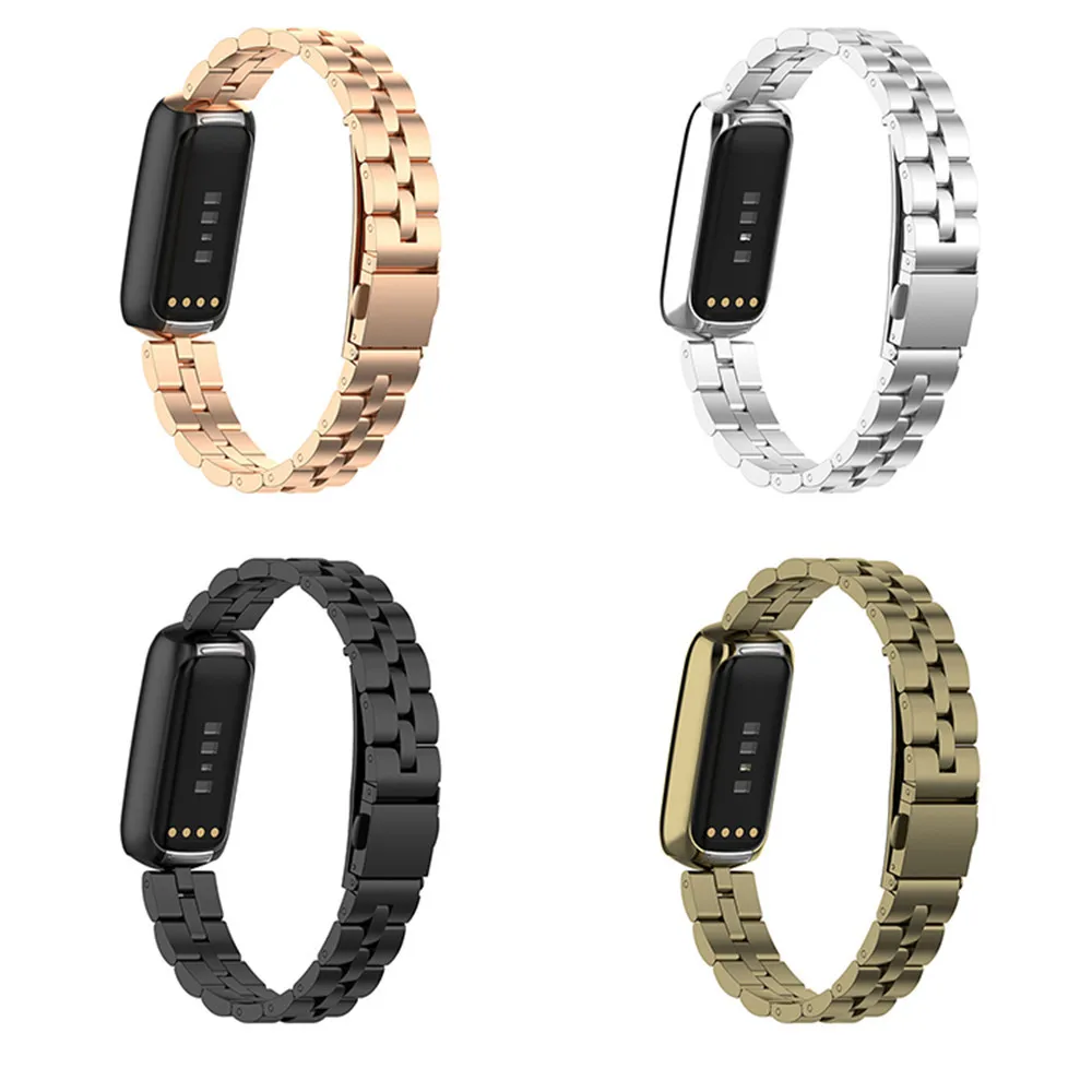 Сменный ремешок для часов Fitbit Luxe / Special Edition серебристый розовый золотой
