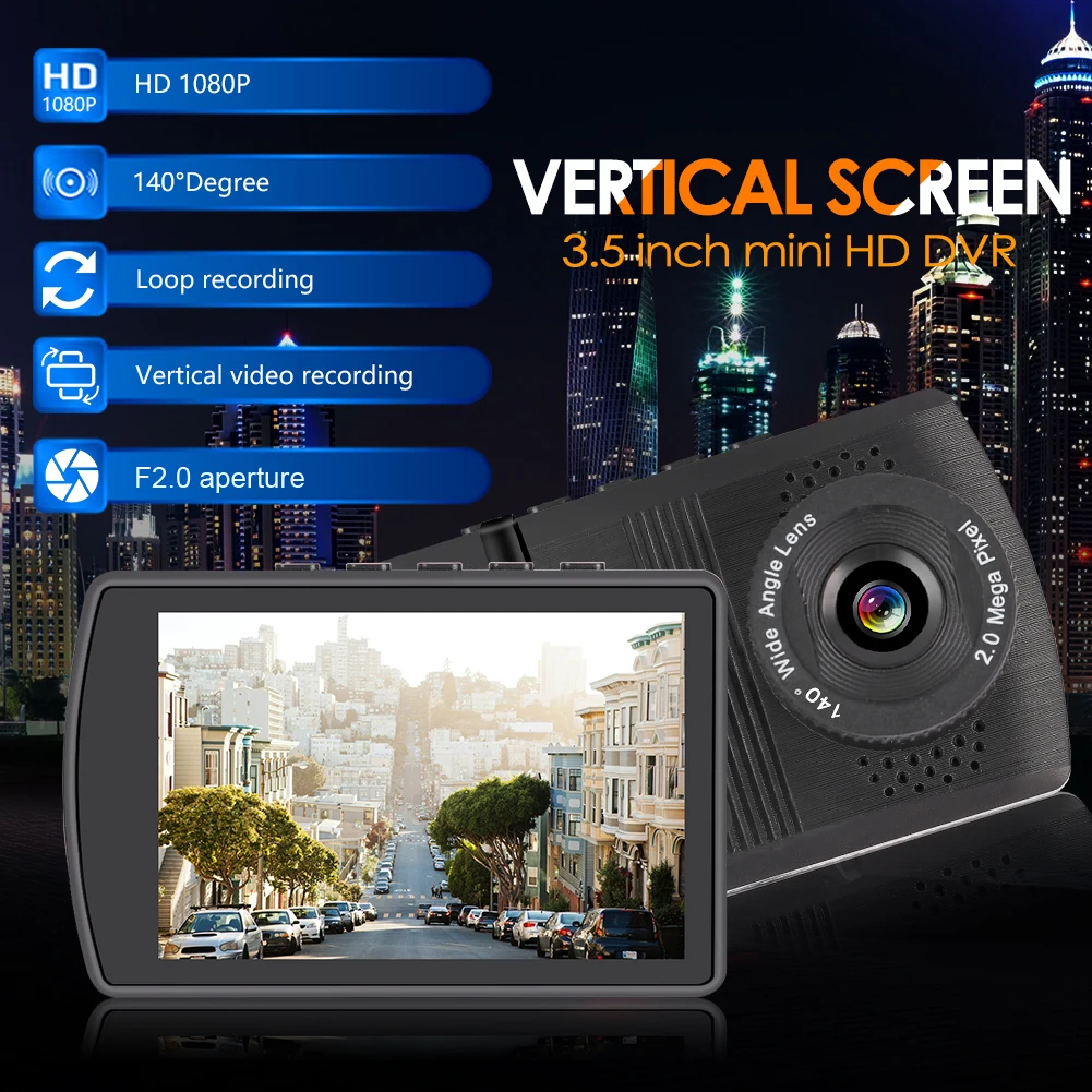 V10 1080p Full HD Видеорегистраторы для автомобилей приборной панели Камера 140 градусов