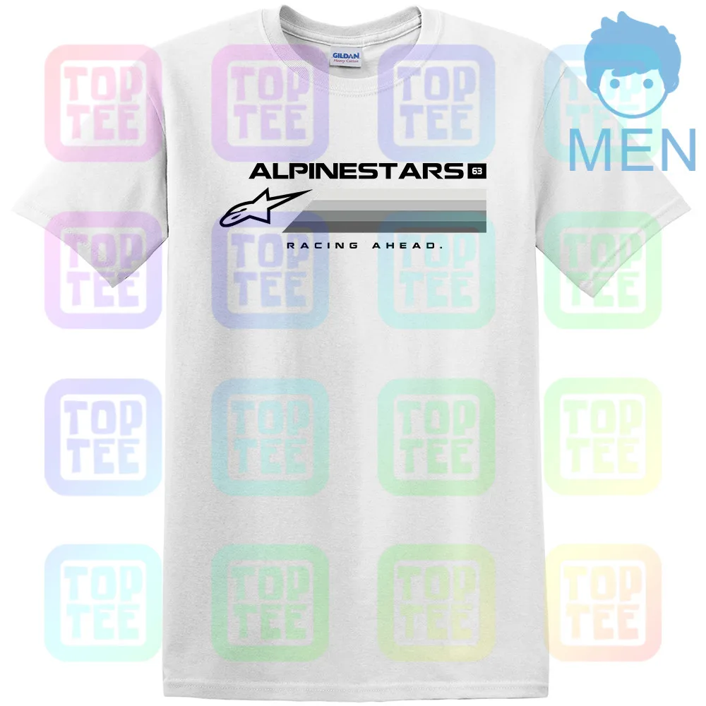 MEN-WHITE Alpine Star футболка с коротким рукавом для взрослых, черная, все размеры - Цвет: MEN-WHITE