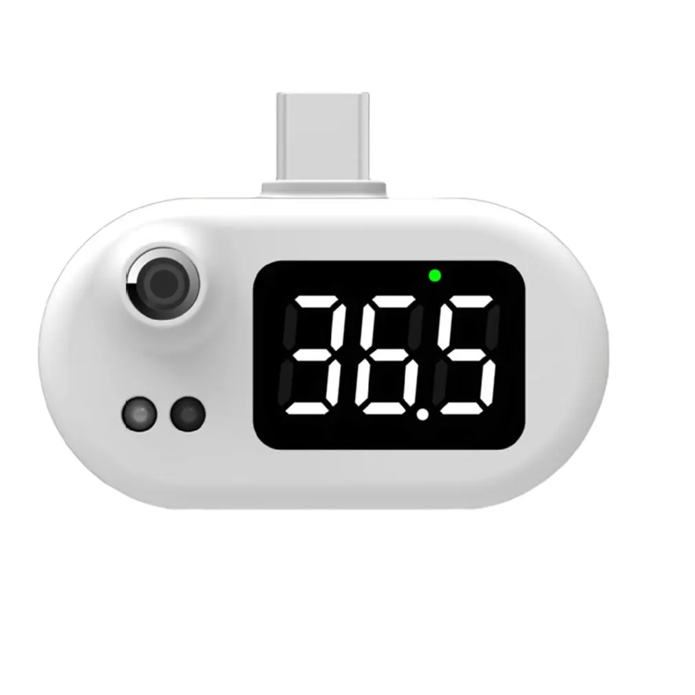 

Portable Mobile Phone USB Smart Thermometer Non-contact Infrared Thermometer Portable Electronic Thermometer LCD Display