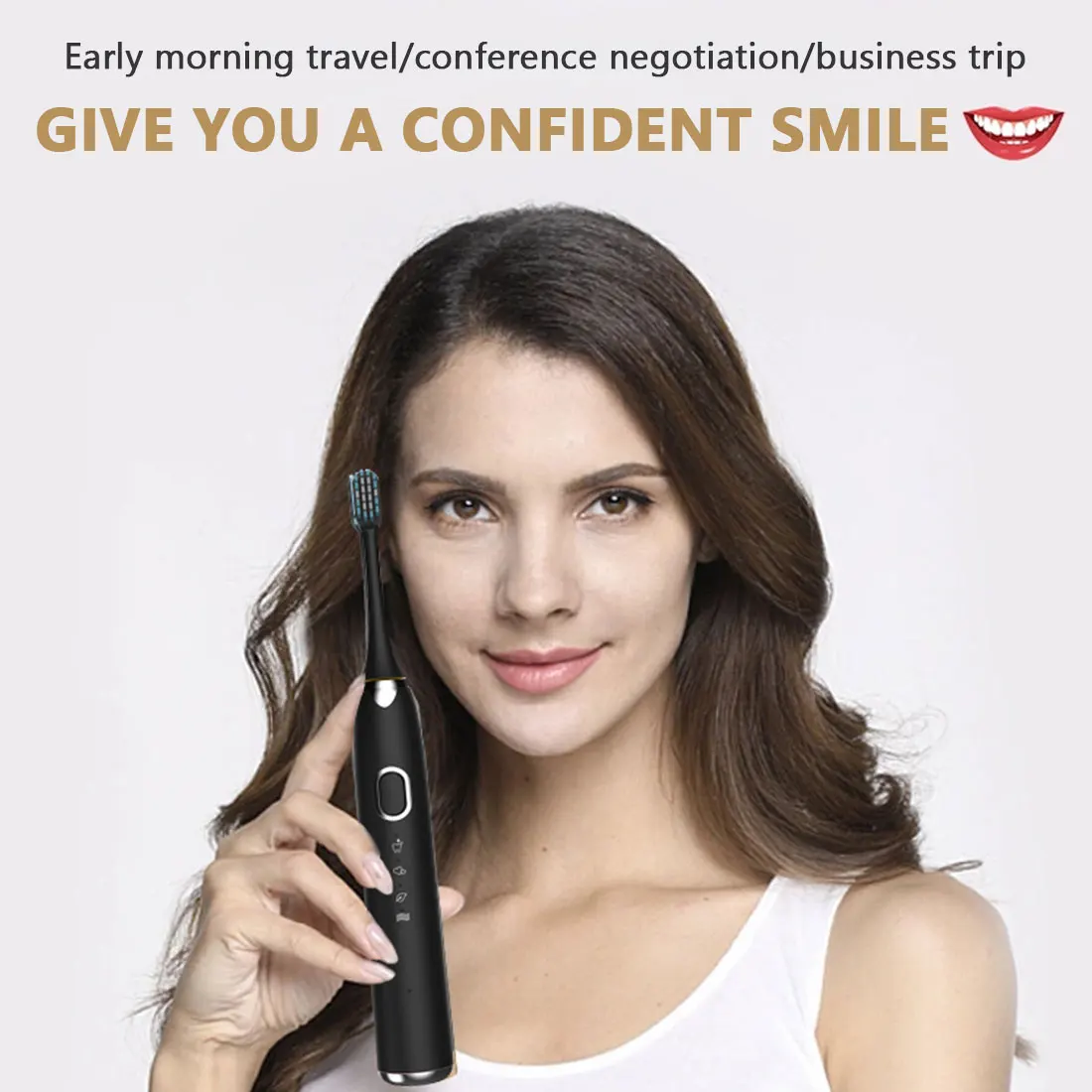 

Electric Toothbrush 4 modes USB Powered Travel Waterproof Toothbrush Automatic Adults Tooth Brush