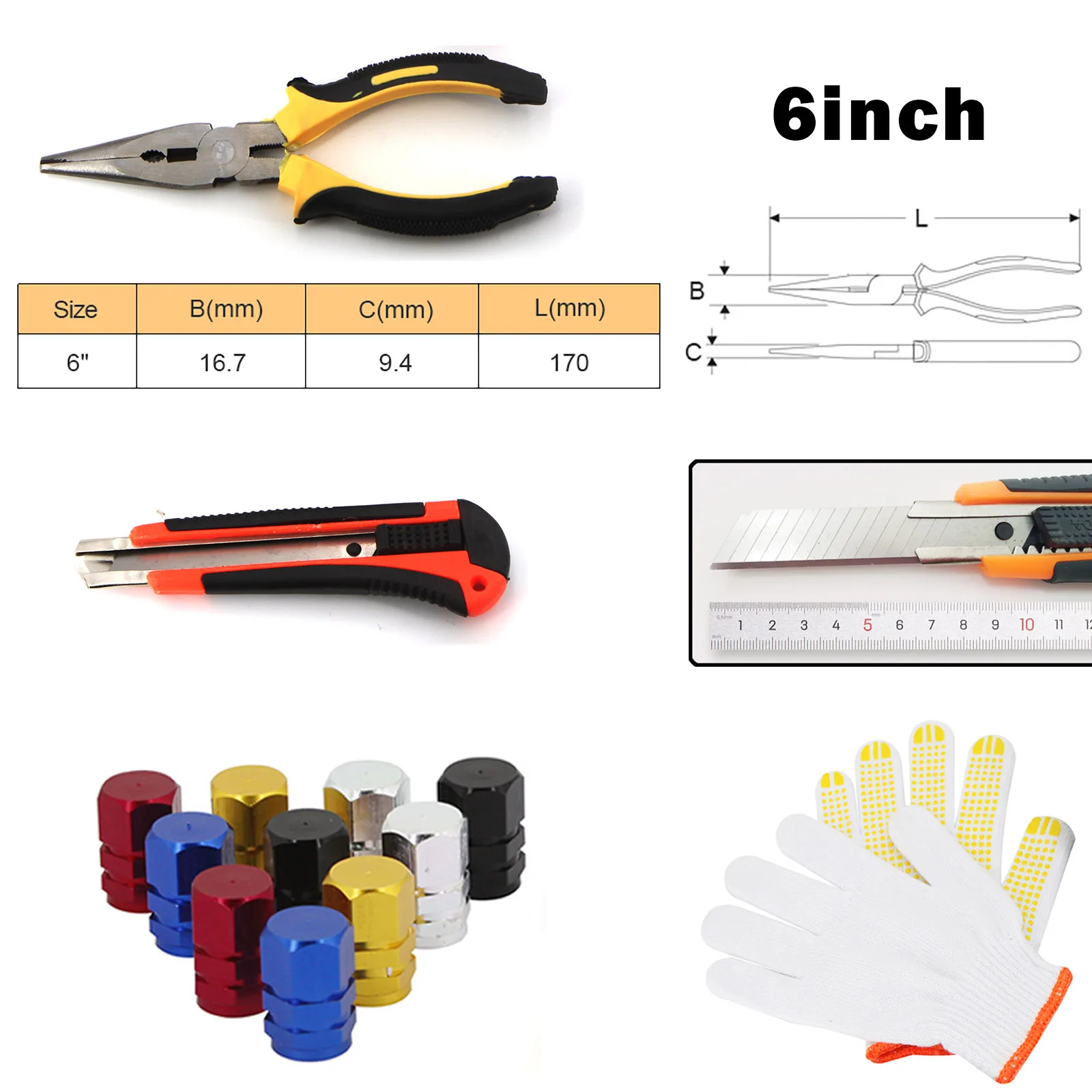 Набор инструментов для ремонта автомобильных шин с чехлом из ЭВА набор верховой