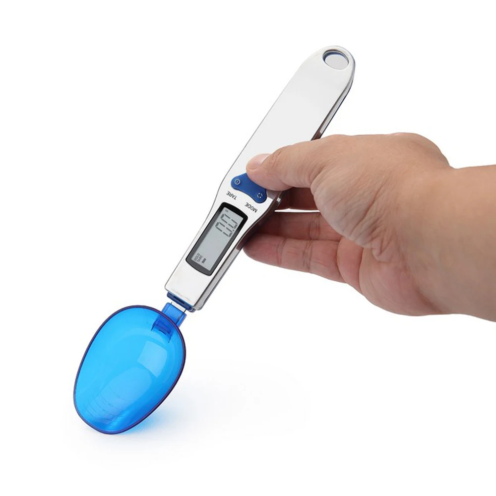 

500g/0.1g Portable LCD Digital Scale Measuring Spoon 300g/0.1g Gram Electronic Mini Spoon Ladle Scale Weights Cooking Tools