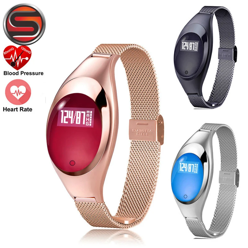 Женский умный Браслет кровяный кислород напоминание о пульсе роскошная Мода Z18