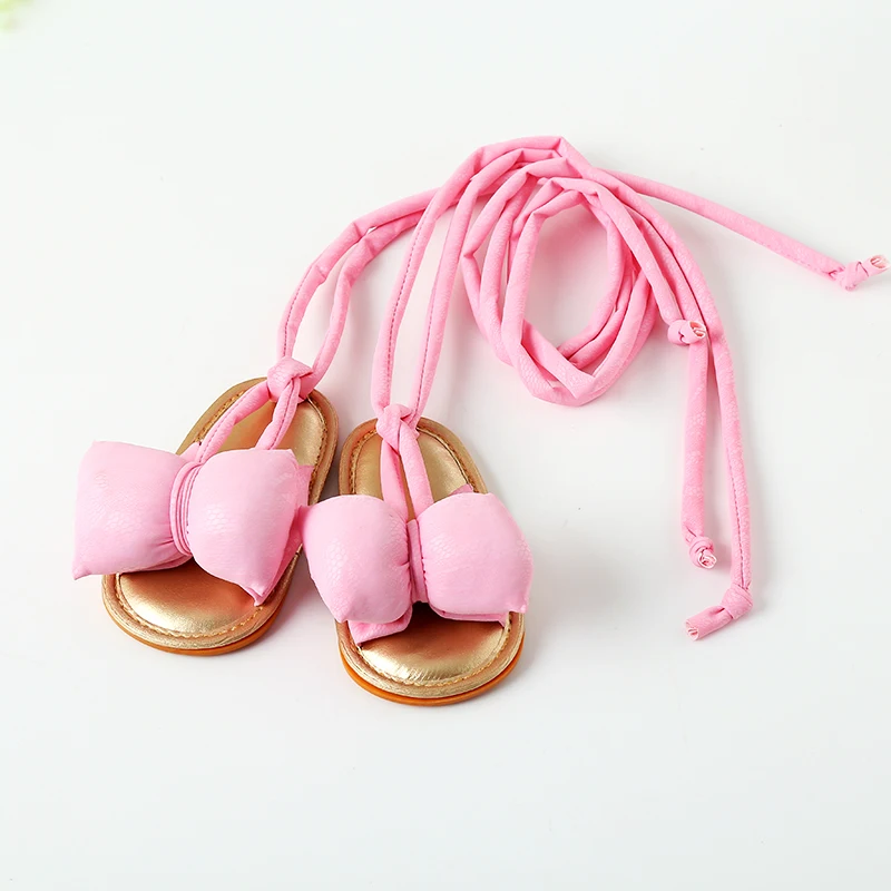 Toddler Baby Girl Cute Sandals PU Big Butterfly Beach sandals Infant Rome Prewalker Sole Bowknot Summer Shoes Size 0-18M |