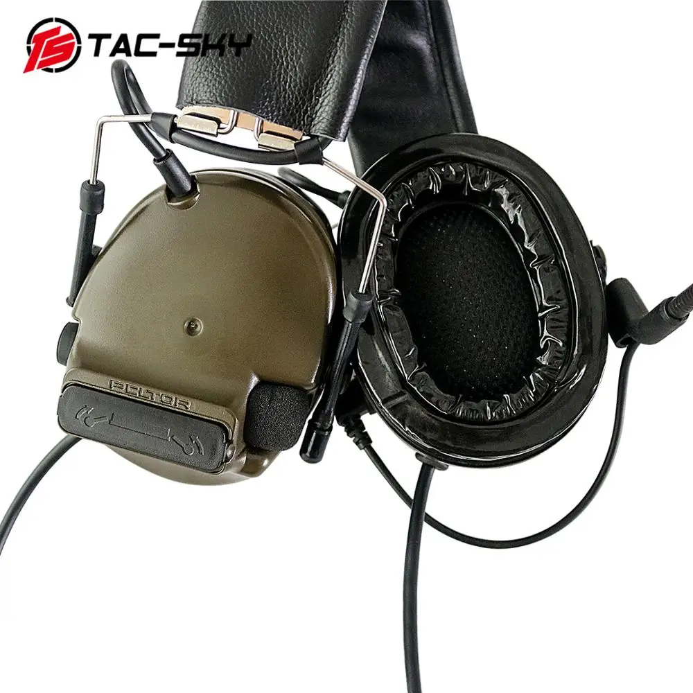 COMTAC TAC-SKY comtac iii силиконовые наушники с двойным проходом версия шумоподавления пикап Военная стрельба тактические наушники FG