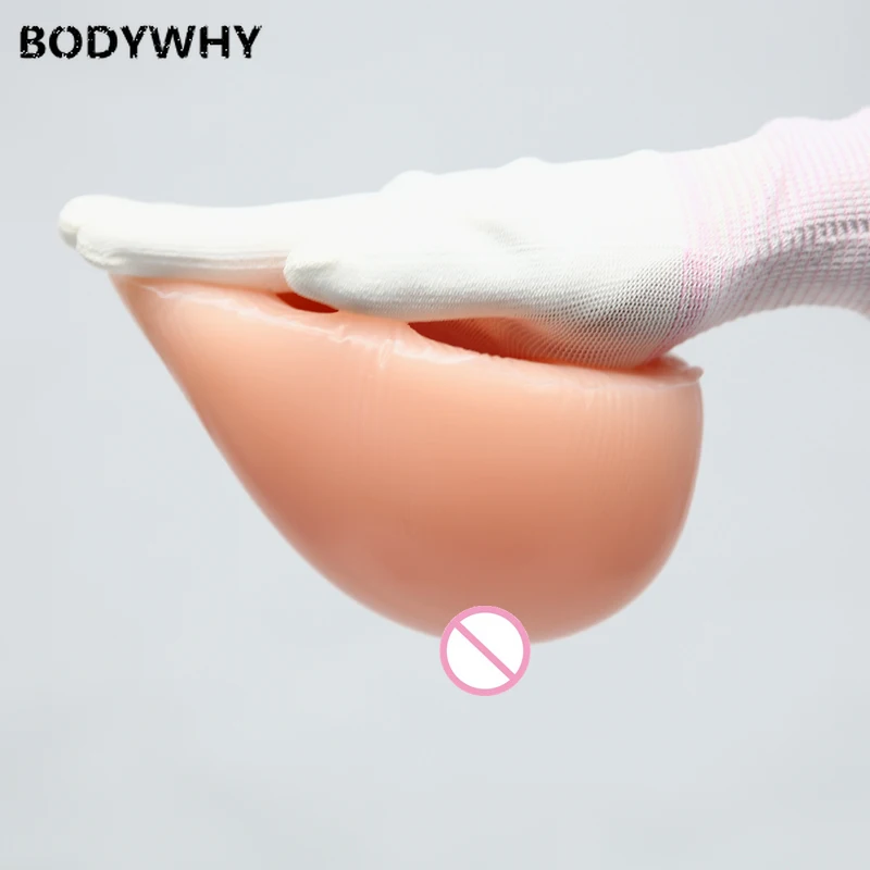 Women 1000g/pair Adhisive False Silicone Breast Form with Stick Boobs Tits for Shemale Drag Queen Aritificial Chest Vagina D Cup
