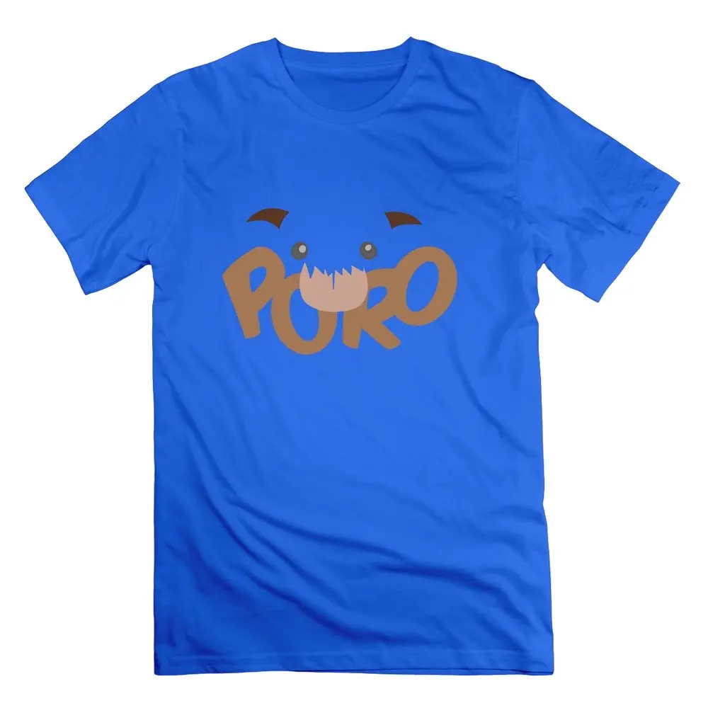 MAM2 Arts Funny Poro Howling Abyss King Mode Men's T Shirt Natural Short Sleeves Cotton Free Shipping |