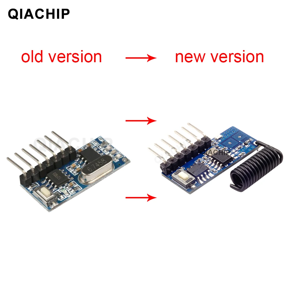 Пульт дистанционного управления QIACHIP 433 МГц RF передатчик и радиочастотный