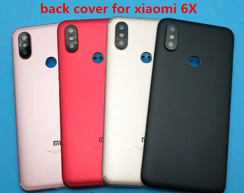 Задняя крышка аккумулятора для Xiaomi Mi6x /A2 чехол задней панели Mi 6x + сменная кнопка