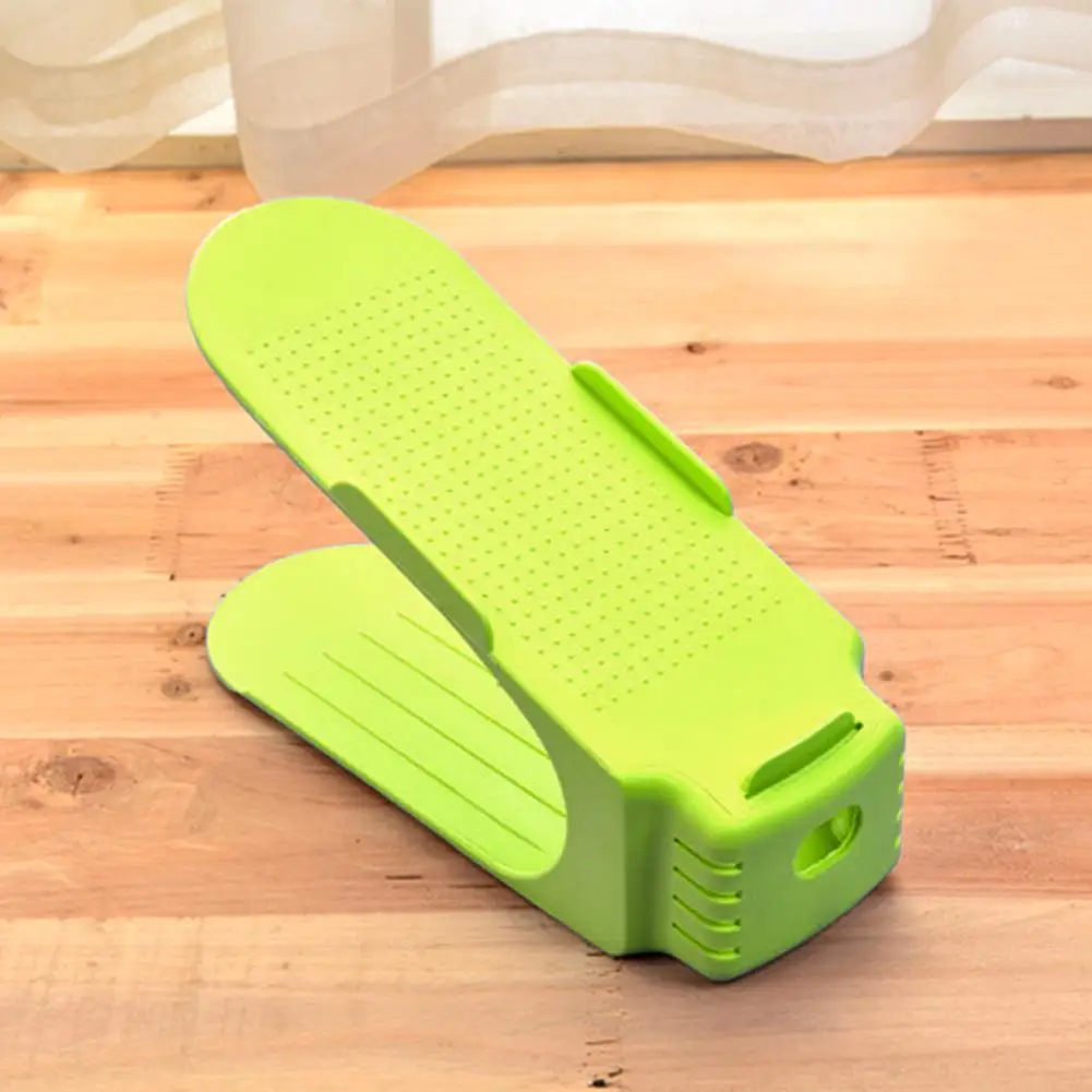 

High Quality Home Plastic Display Rack Shoes Organizer Space-Saving Storage