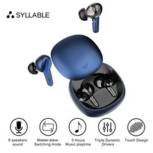 Newest Triple Dynamic Drivers SYLLABLE WD1100 TWS Earphones 5 hours True Wireless Stereo Earbuds 6 S