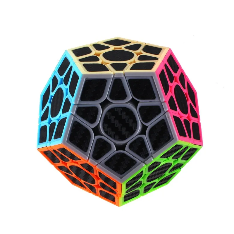 Yuxin Megaminxcube наклейки из углеродного волокна Cubo Magico Professional Развивающие игрушки для