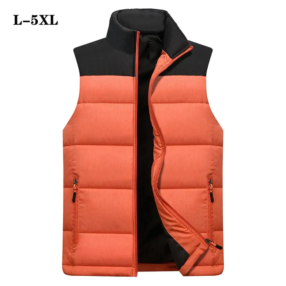 Парный хлопковый жилет однотонная зимняя верхняя одежда с принтом на молнии