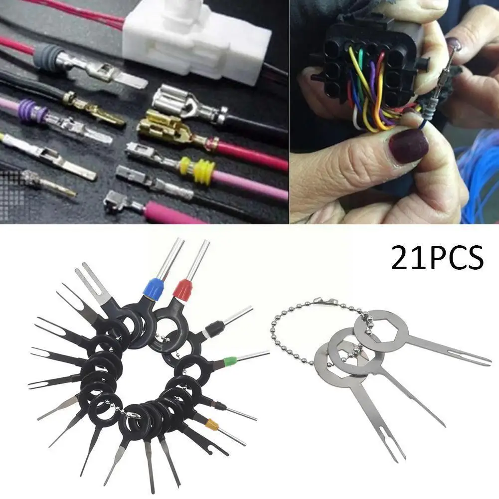

Car Terminal Removal Electrical Wiring Crimp Connector Hand Pin Tools Automobiles Repair Extractor Terminal Kit Repair Car Z2O8