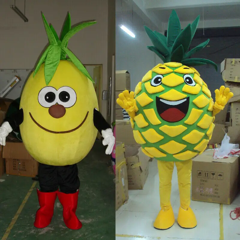 

Карнавальный костюм-талисман на Хэллоуин, мультяшный фрукт, ананас, косплей, костюм для выступления, для взрослых, для дня рождения, вечерин...