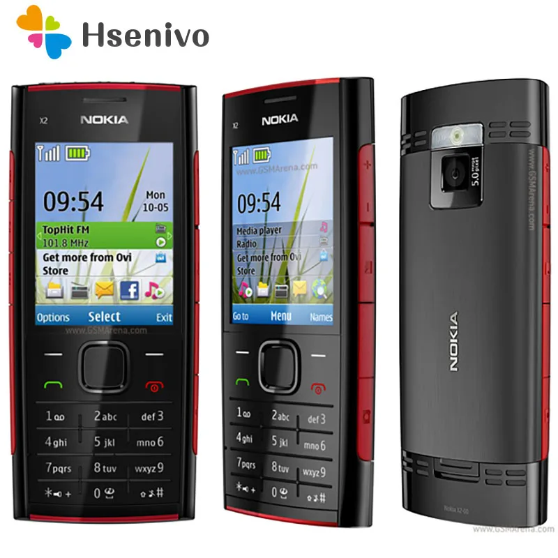 nokia x2 00 refurbished original nokia x2 00 fm java 5mp unlocked phone with englishrussiahebrewarabic keyboard free global shipping
