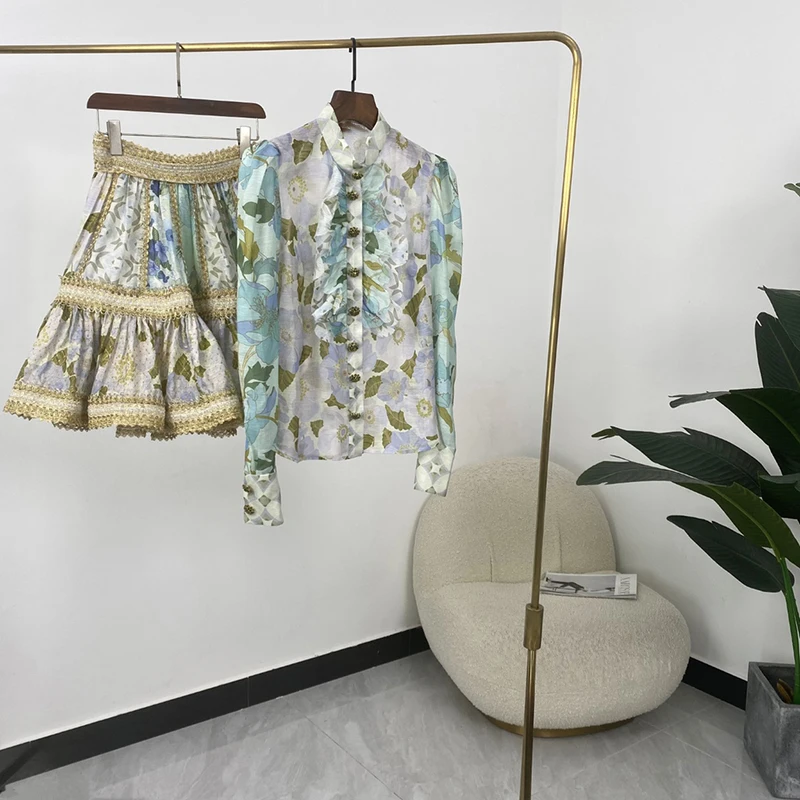 

Винтажный стиль синяя зеленая печать Золотая линия крючок цветок полый роскошный фотоальбом с оборками комплект платья