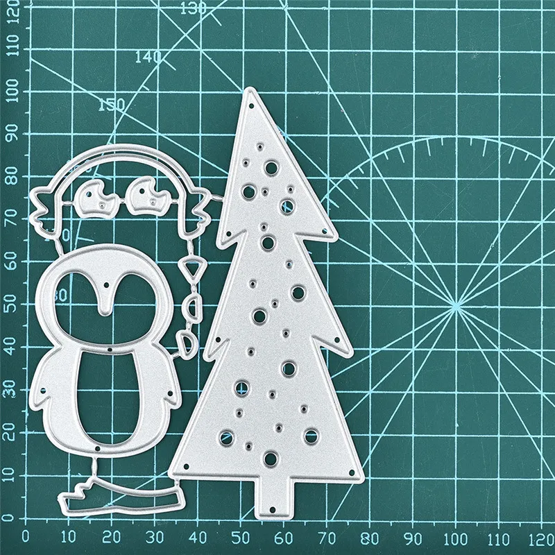 DiyArts Рождественская елка штампы пингвин металлические Вырубные новинка 2019 для