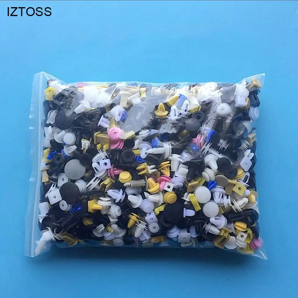 500 шт Смешанные автомобильные крепежные зажимы для бампера автомобиля фиксатор