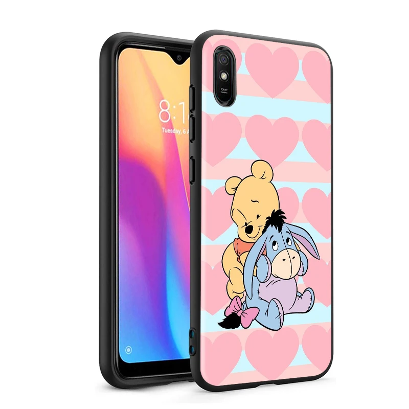 

Pooh Bear Cute for Xiaomi Redmi 10X Pro 9C 9A 9I 9T 9 GO K30S Ultra K20 8 7 S2 6 5 4X Pro Soft Black Phone Case