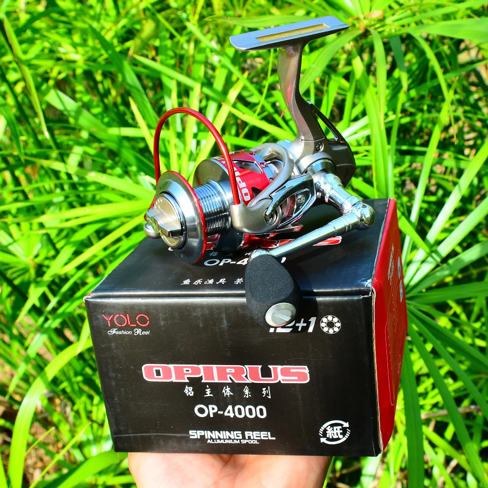 

5.1:1 12+1BB Spinning Fishing Reel Max Drag 7kg Coil Spool Left or Right Hand Fishing Line Wheel Carp Spinning Reel
