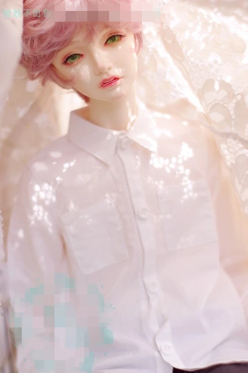 

BJD Doll clothes suitable for 1-3 1-4 uncle casual white shirt doll accessories