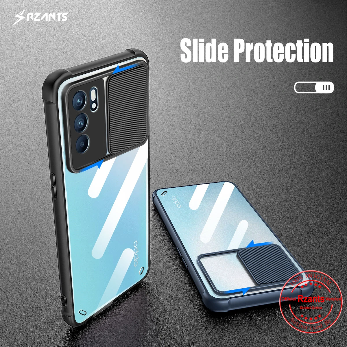 Rzants For OPPO Reno6 4G Reno 6 Pro Reno6 Z 5G Case Lens Protection Camera Strong Protective Slim Airbag Transparent Thin Cover