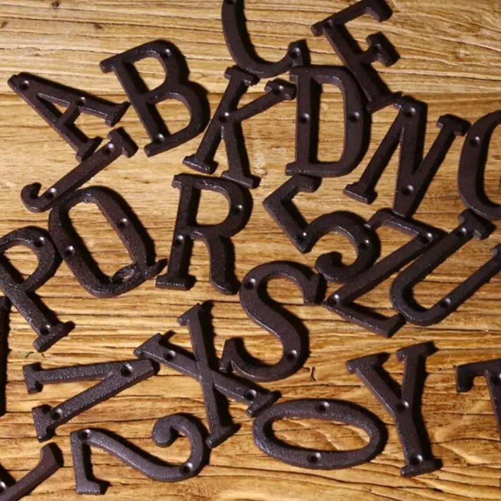 Цифры ворот от 0 до 9 табличка с цифрами железа выдвижным ящиком для дома отеля