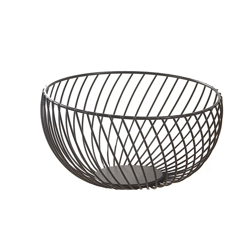 

Nordic Ins Iron Fruit Basket Creative Fruit Snack Storage Basket Household Desktop Metal Storage Basket Food Container Storage