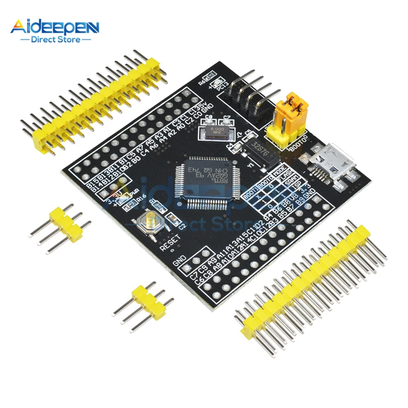 Мини STM32F103RBT6 ARM STM32 Системы модуль макетной платы Cortex-m3 IIC EEPROM РТК с украшением в