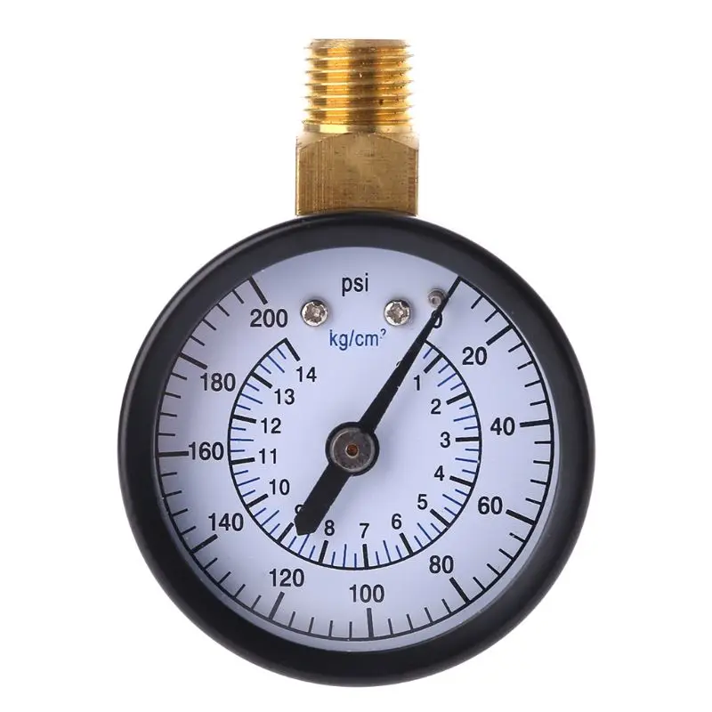 Манометр для водопроводного крана с резьбой NPT 1/4 дюйма 0 200 PSI 14 кг/см2|Манометры| |