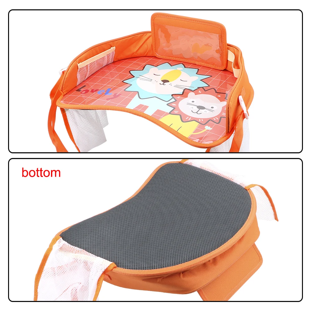 

Children Safety Seat Waterproof Baby Fence Drink Table Tray Kids Toys Car Infant Drinks Holders Storage In-car Accessories