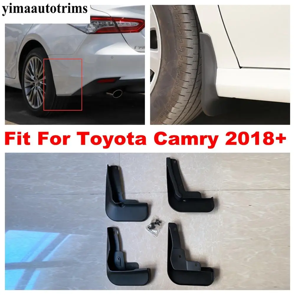 

Exterior Refit Kit For Toyota Camry 2018 - 2022 Front / Rear Mud Flaps Mudflaps Splash Guards Mudguards Protective Cover Trim
