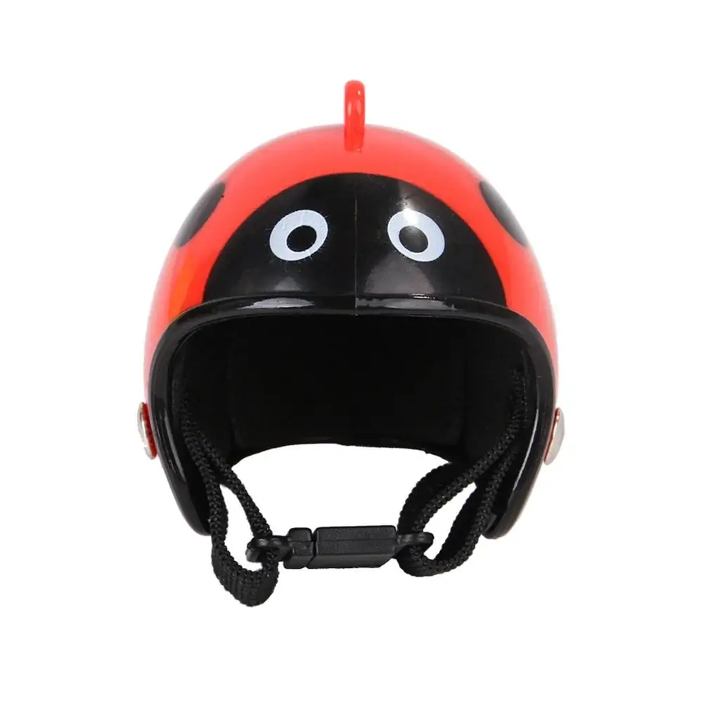 ladybug Pet курица птица шлем маленький питомец жесткий головной убор шапки, головные уборы шлемы для домашних животных игрушка птица защитная Кепка ABS шапки Аксессуары для животных принадлежности - Цвет: ladybug