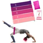 Эластичные резиновые ленты для занятий фитнесом, латексные ленты для йоги, пилатеса, занятий спортом, 5 цветов в комплекте