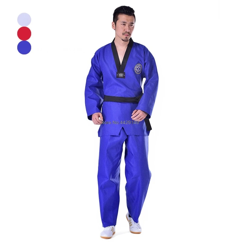 2019 профессиональная униформа для тхэквондо традиционная красная одежда детей и