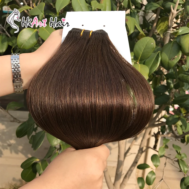 HiArt 100 г Человеческие волосы Remy Weft для салона, двойные прямые волосы для наращивания, натуральные волосы для наращивания на всю голову, густые волосы