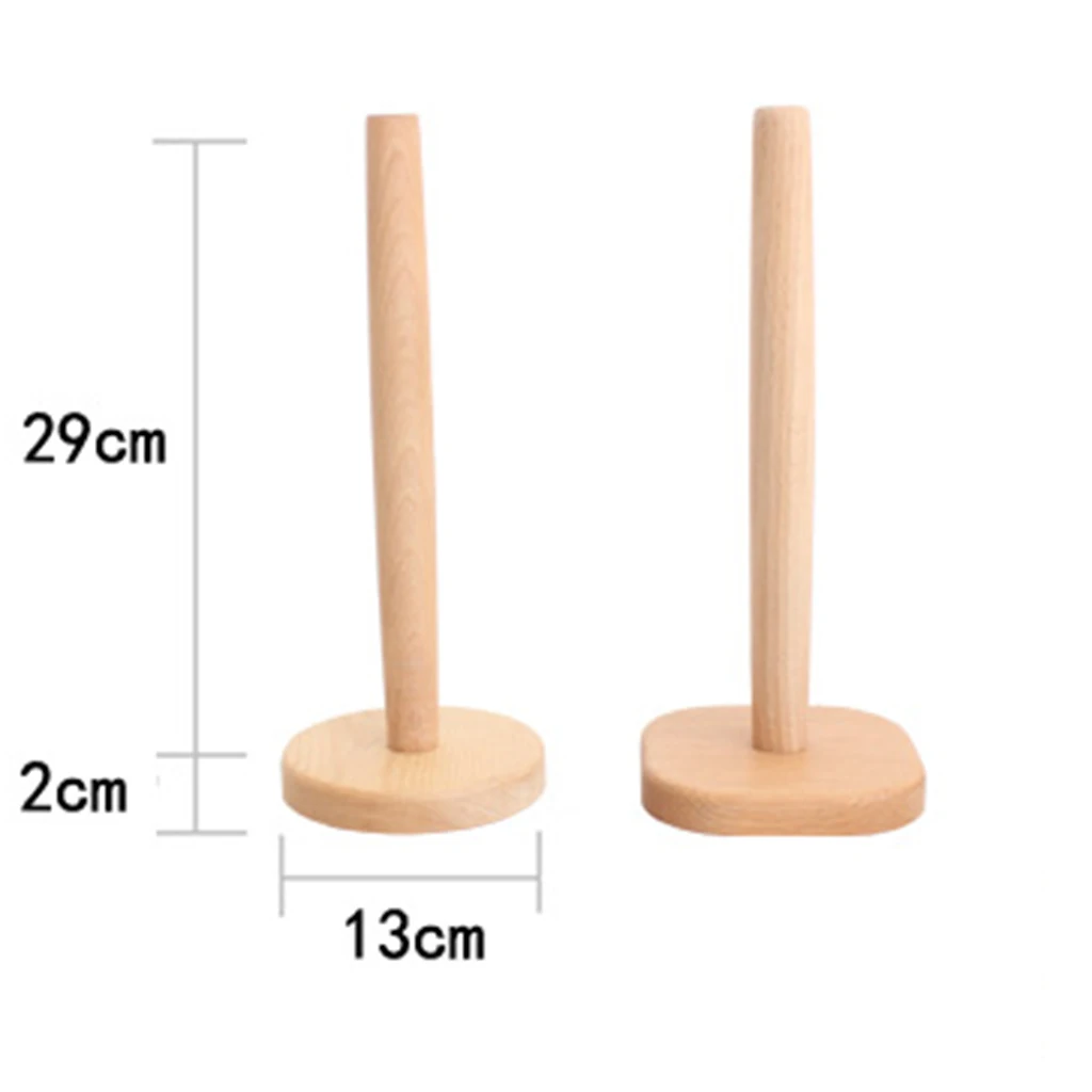Кухонный деревянный держатель для бумажных полотенец подставка туалетной