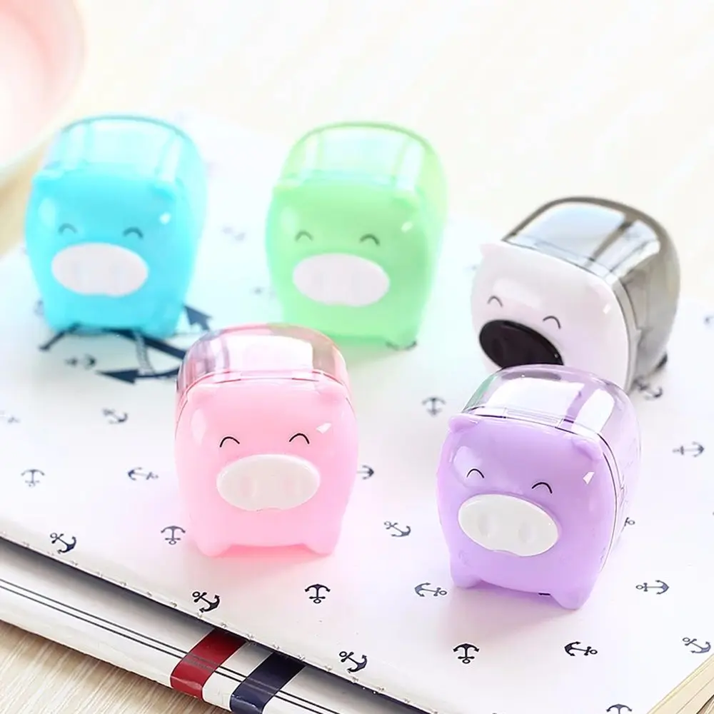 Точилка для карандашей Deli Cute Kawaii Animal Pig цветные сладкие конфеты 1 шт. корейские