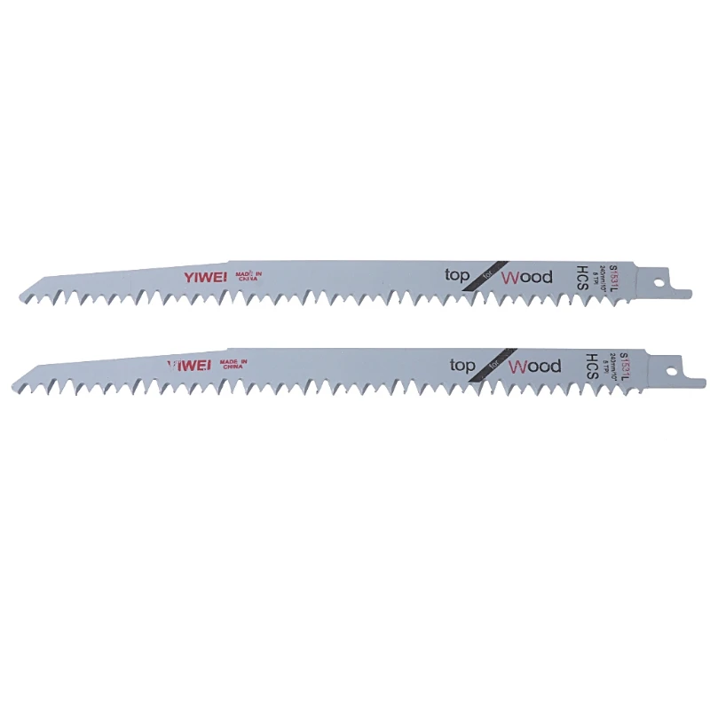 

2pcs S1531L Reciprocating Sabre Saw Blades 9.5\" 240mm For Cutting Metal Wood L4MB