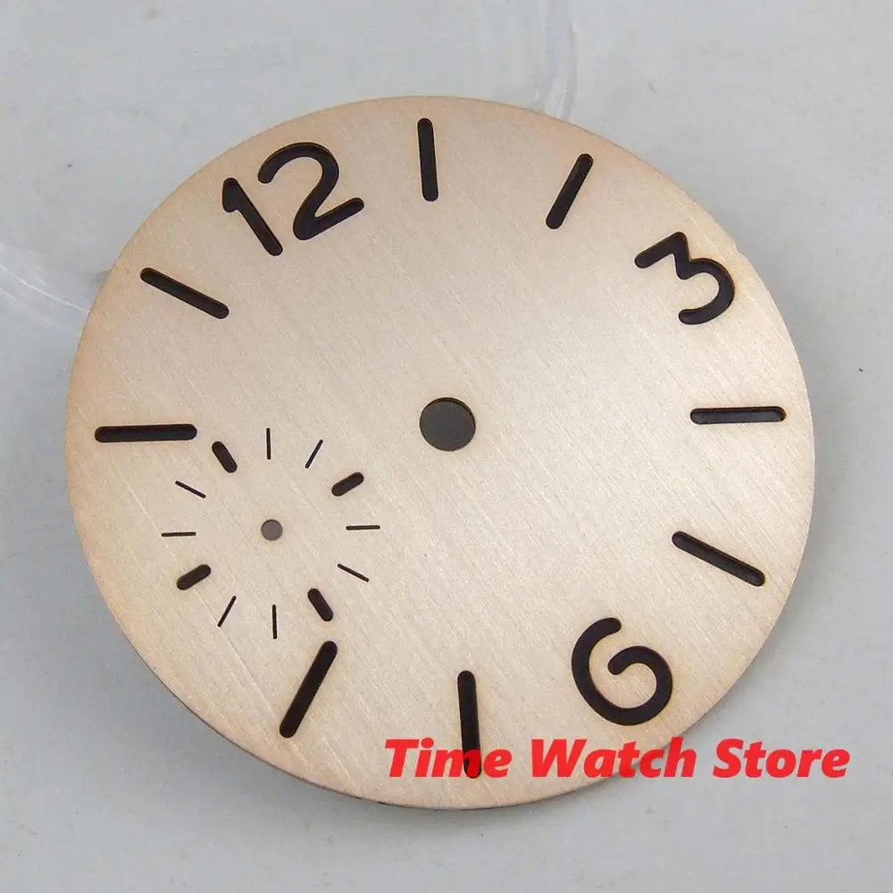37 5 мм Серый Черный Бежевый Сэндвич Циферблат черный светящиеся знаки fit eta 6497
