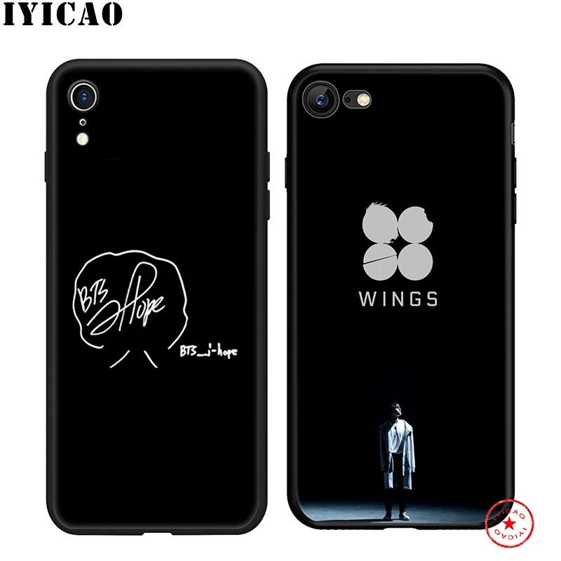 IYICAO J-hope J hope мягкий чехол для телефона iPhone 11 Pro XR X XS Max 6 6S 7 8 Plus 5 5S SE силиконовый TPU |
