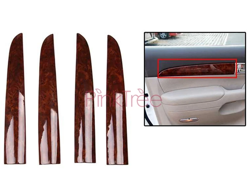 Деревянная накладка для отделки интерьера для Toyota Land Cruiser 120 Prado FJ120 2003 4 5 6 7 2009 аксессуары для стайлинга автомобилей 28 шт