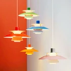 Подвесной светильник Louis catsen в датском стиле, светодиодный светильник в форме зонтика, комнатный светильник для кухни, UFO, 5 цветов, подвесной светильник