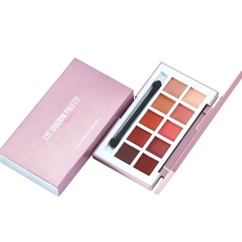 Тени для век поднос десять цветов bean paste земля Русалка Тыква матовый