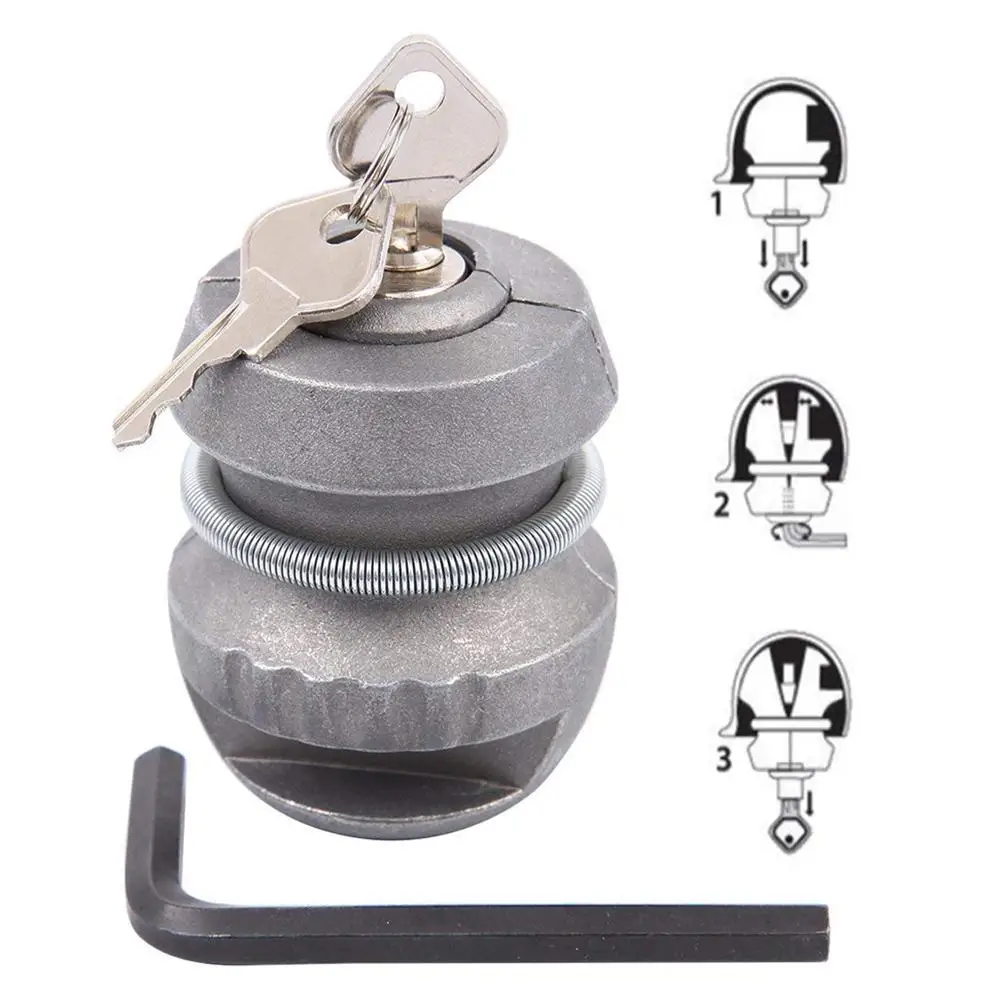 

Universal Anti-Theft Trailers Caravan Aluminum Hitch Coupling Tow Ball Lock Anti-theft Anti-corrosion Anti-rust Trailer Lock