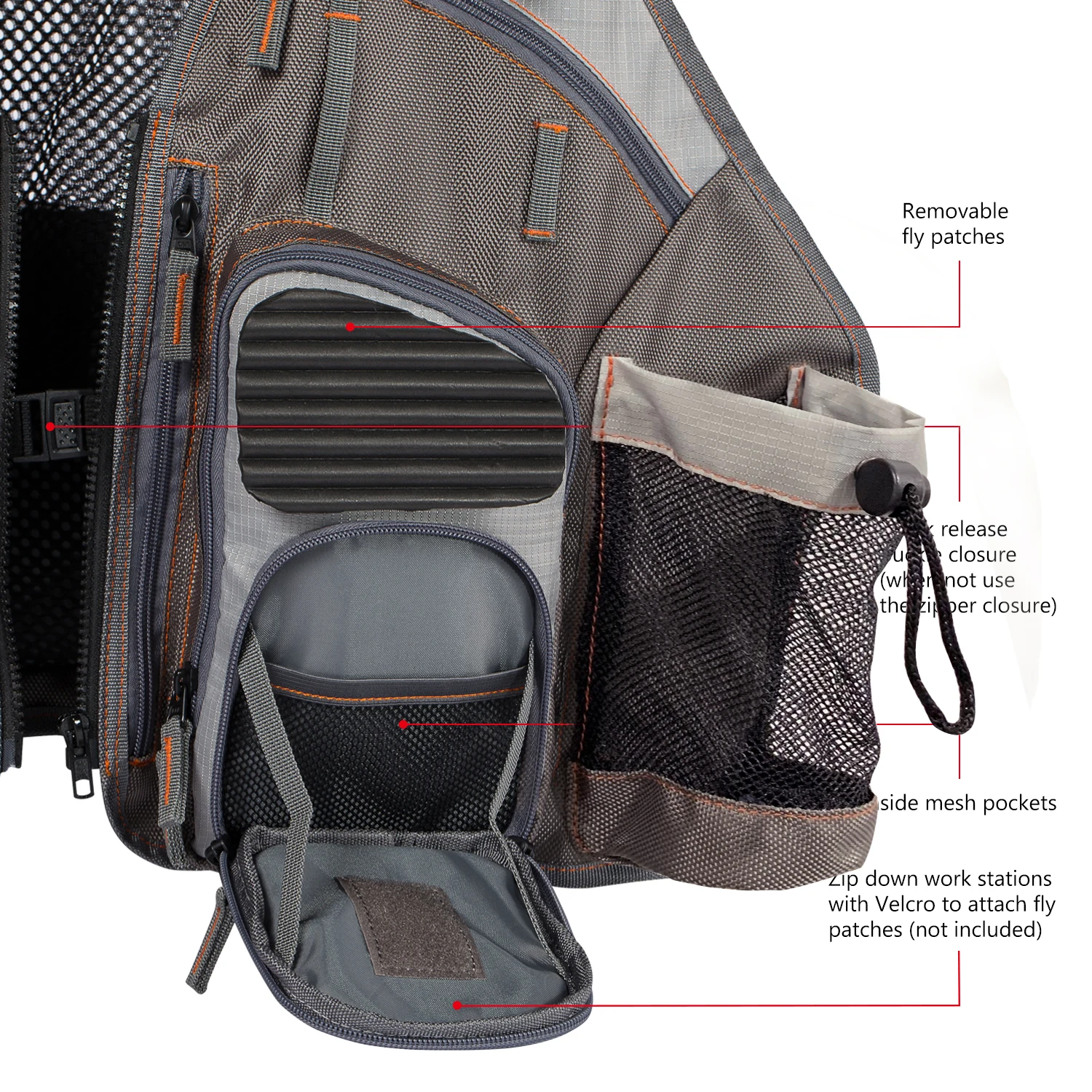 Bassdash рыболовный жилет Регулируемый для спорта на открытом воздухе Fly